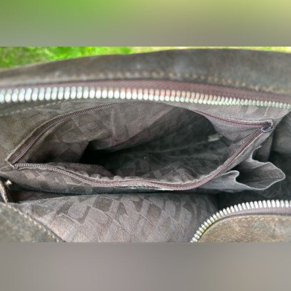 Furla Brown Suede Shoulder Bag. Preowned. - Picture 4 of 15